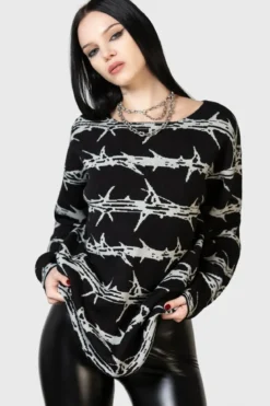 Killstar Prickled Contention - Neule, unisex