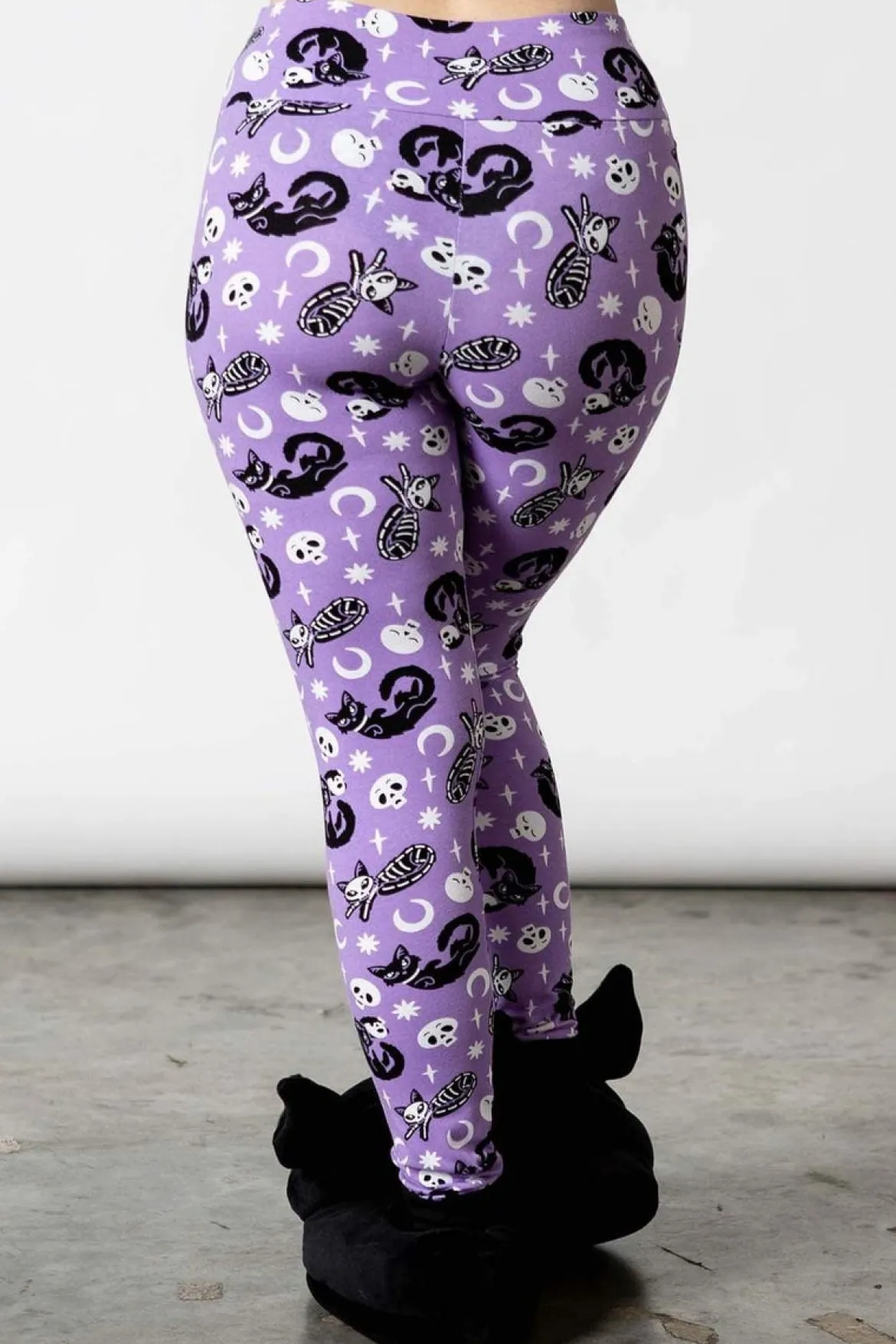 Killstar Purr Off - Legginsit, plum