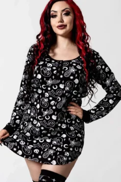 Killstar Purr Off - Yö mekko, black