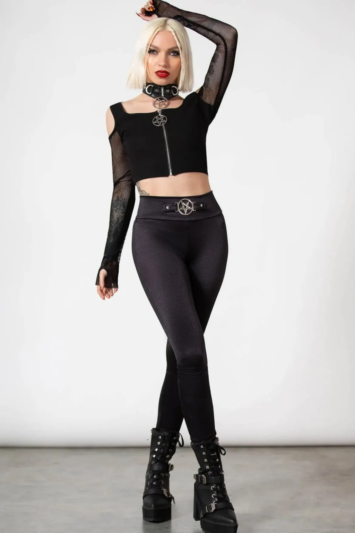 Killstar Skeptica - Cold Shoulder Pusero