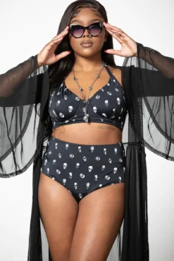 Killstar Skulls - 2-osainen bikini Uimapuku