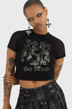 Killstar Talk Shit - Crop toppi
