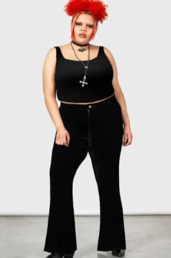 Killstar Thena's Thistle - Samettihousut, bootcut