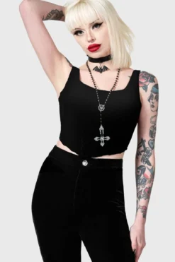 Killstar Thena's Thistle - Samettihousut, bootcut