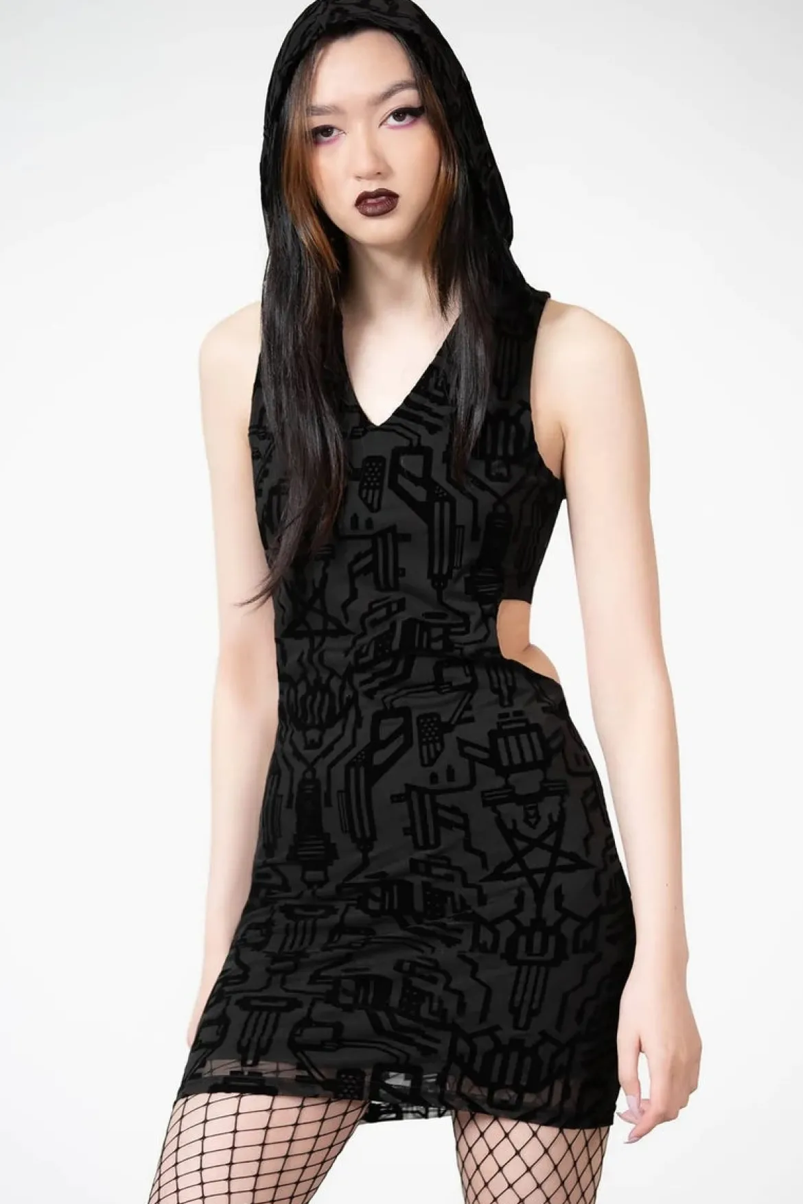Killstar Ultravox - Hupullinen mesh mekko