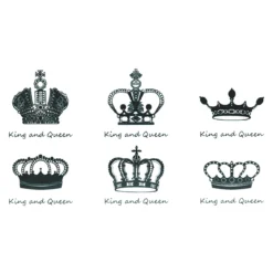 King and queen - Pieni siirtotatuointi