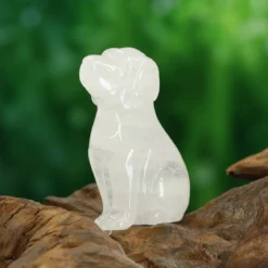Kirkas kvartsi - Koira 5 cm, premium