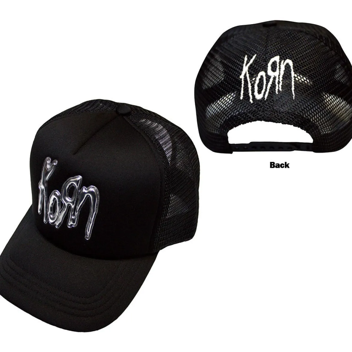 Korn: Sonic Silver Logo - Mesh Back Lippis
