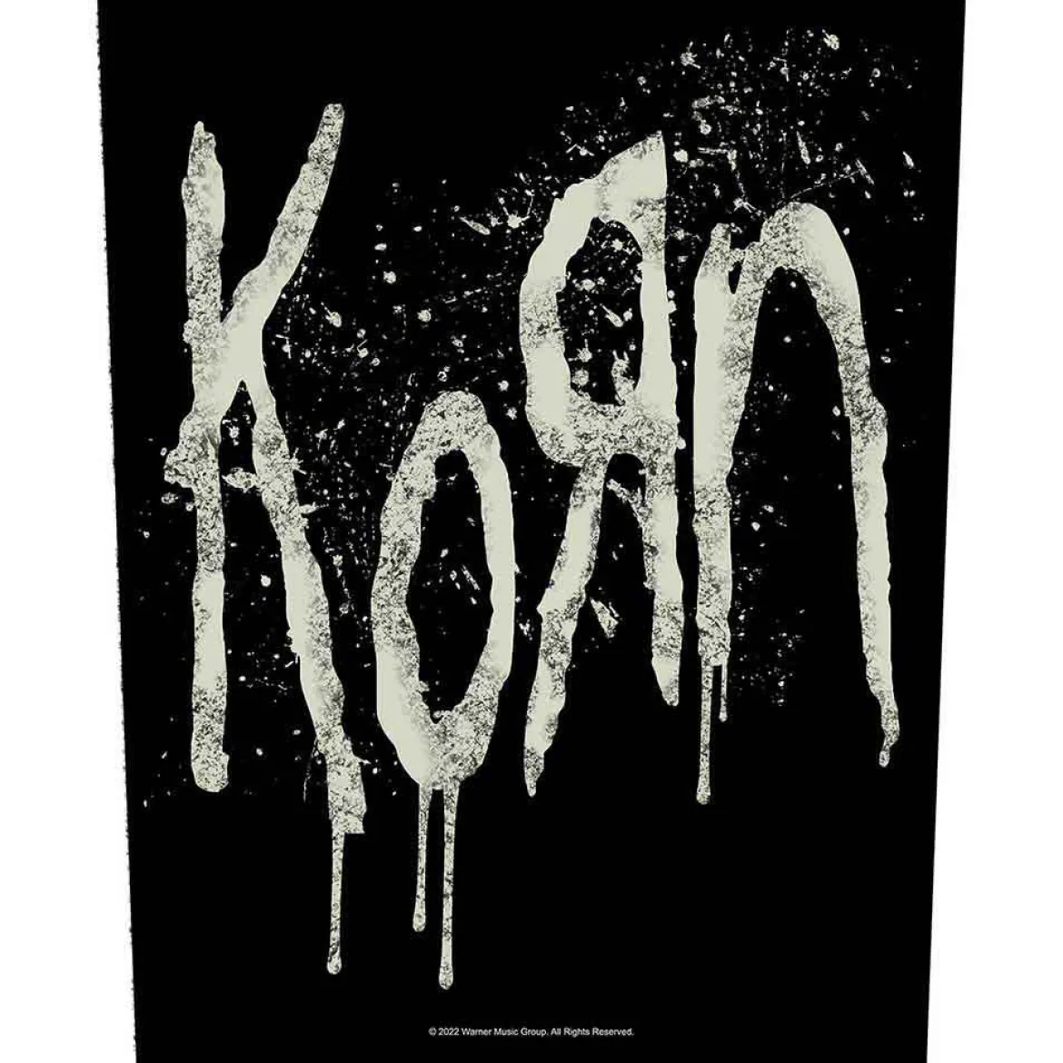 Korn Splatter Logo - Kangasmerkki, selkä