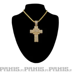 Kullanvärinen kaulakoru - Cross