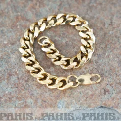 Kullanvärinen teräsranneketju 11 mm, 21 cm