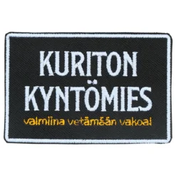 Kuriton kyntömies - haalarimerkki