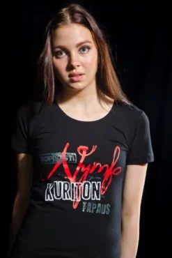 Kuriton Nymfomaani Lady Fit T-paita