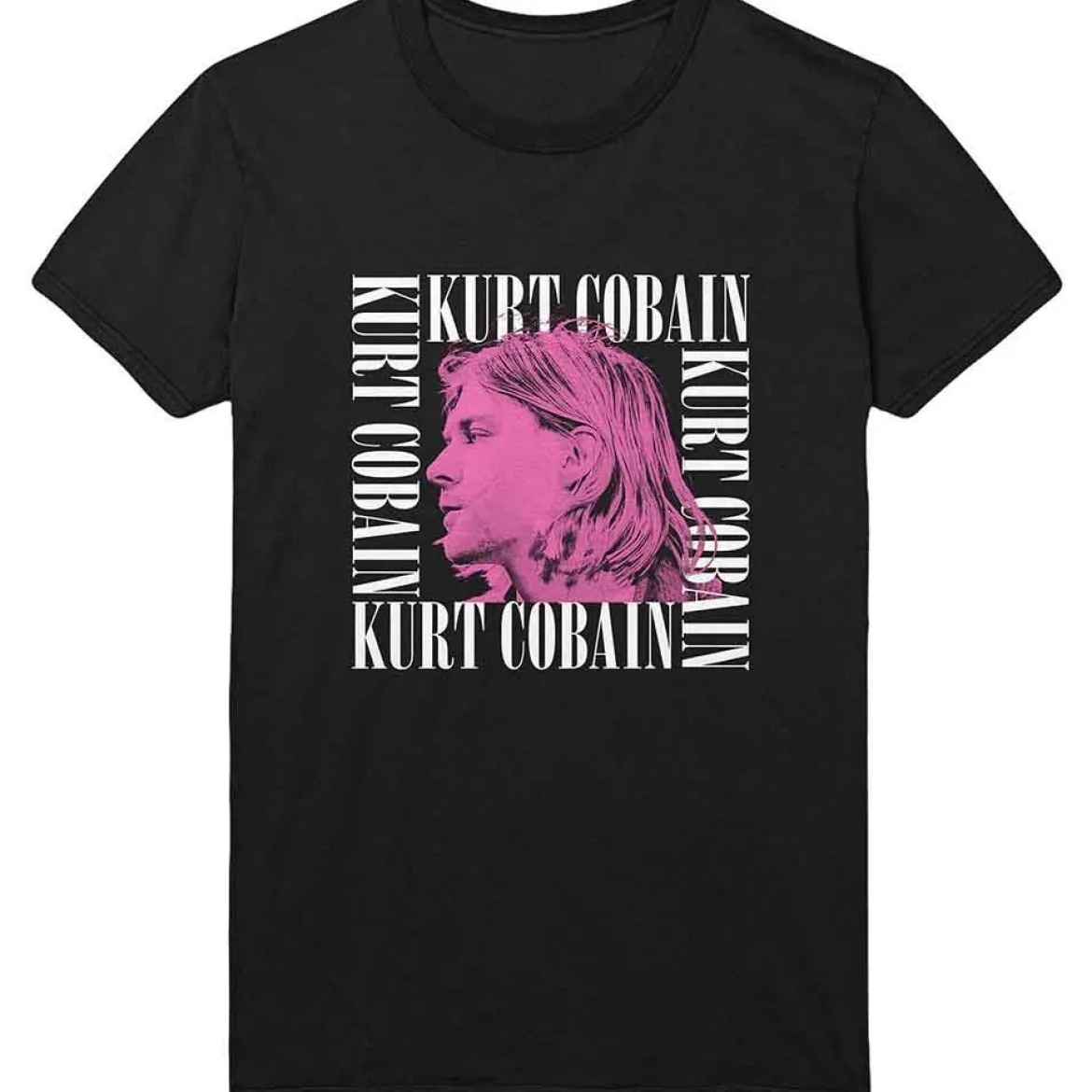 Kurt Cobain Head Shot Frame - T-paita