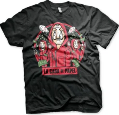 La Casa De Papel Kawaii - T-paita, musta