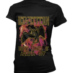 Led Zeppelin Black flames - Naisten T-paita
