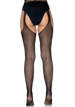Leg Avenue Fishnet Suspender Pantyhose - Sukat