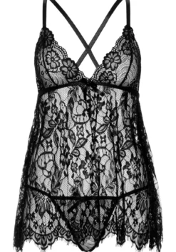 Leg Avenue Floral lace - Babydoll ja stringit
