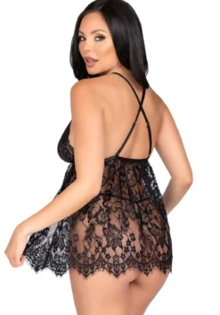 Leg Avenue Floral lace - Babydoll ja stringit