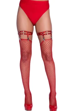 Leg Avenue Iridescent studded - Sukkanauhat