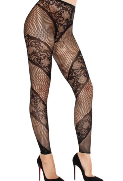 Leg Avenue Lace and Net Illusion - Verkkoleggingsit