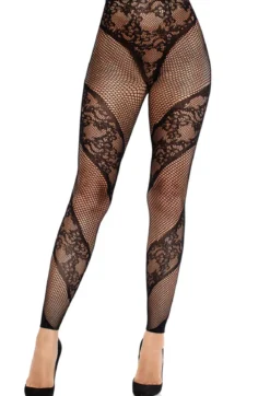 Leg Avenue Lace and Net Illusion - Verkkoleggingsit