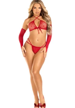 Leg Avenue Mini Heart Net - Alusasusetti