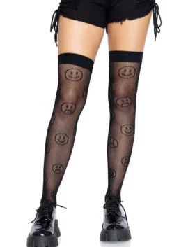 Leg Avenue Mood Swing Fishnet - Ylipolvensukat