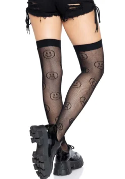 Leg Avenue Mood Swing Fishnet - Ylipolvensukat