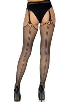 Leg Avenue Scale Net Suspender - Sukat