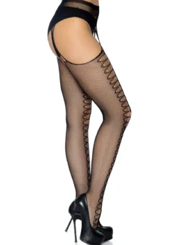 Leg Avenue Scale Net Suspender - Sukat