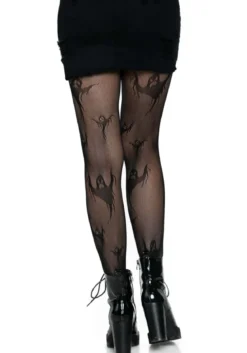 Leg Avenue Spooky Ghost - Verkkosukkahousut
