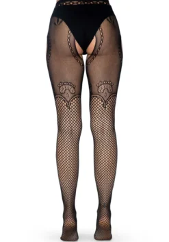 Leg Avenue Suspender Hose Of Duchess Lace - Sukkahousut