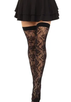 Leg Avenue Wild Rose - Ylipolvensukat