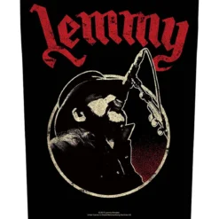 Lemmy Microphone - Kangasmerkki, selkä