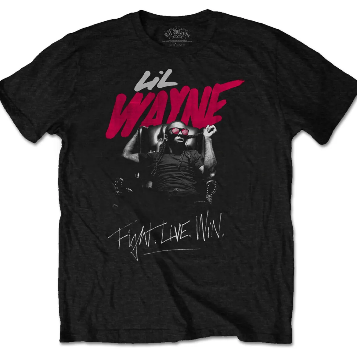 Lil Wayne Fight, Live, Win - T-paita