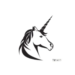 Line unicorn - pieni siirtotatuointi