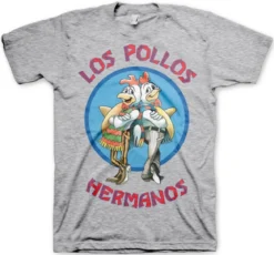 Los Pollos Hermanos - T-paita, harmaa