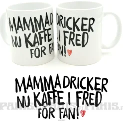 Mamma dricker kaffe - Muki
