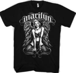 Marilyn Monroe Cool Angel - T-paita, musta