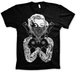 Marilyn Monroe Gangsta pose - T-paita