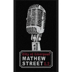 Mathew St Mic City Of Liverpool - Kangasmerkki