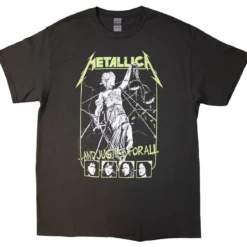 Metallica: Justice Faces - T-paita, harmaa