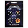 Metallica Ride the Lightning - Pinssi setti 5kpl