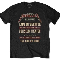 Metallica Seattle '89 - T-paita