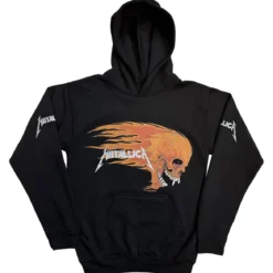 Metallica: Worn Pushead Flaming Skull - Huppari