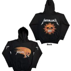 Metallica: Worn Pushead Flaming Skull - Huppari