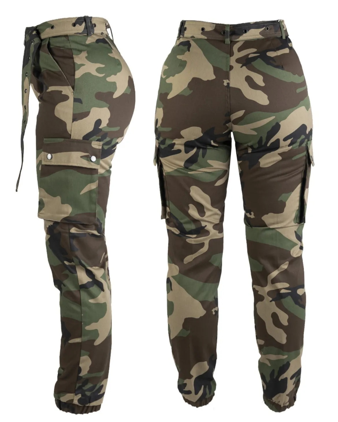 Mil-Tec naisten Army reisitaskuhousut, woodland