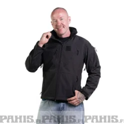 Mil-Tec SCU 14 - Softshell takki, musta