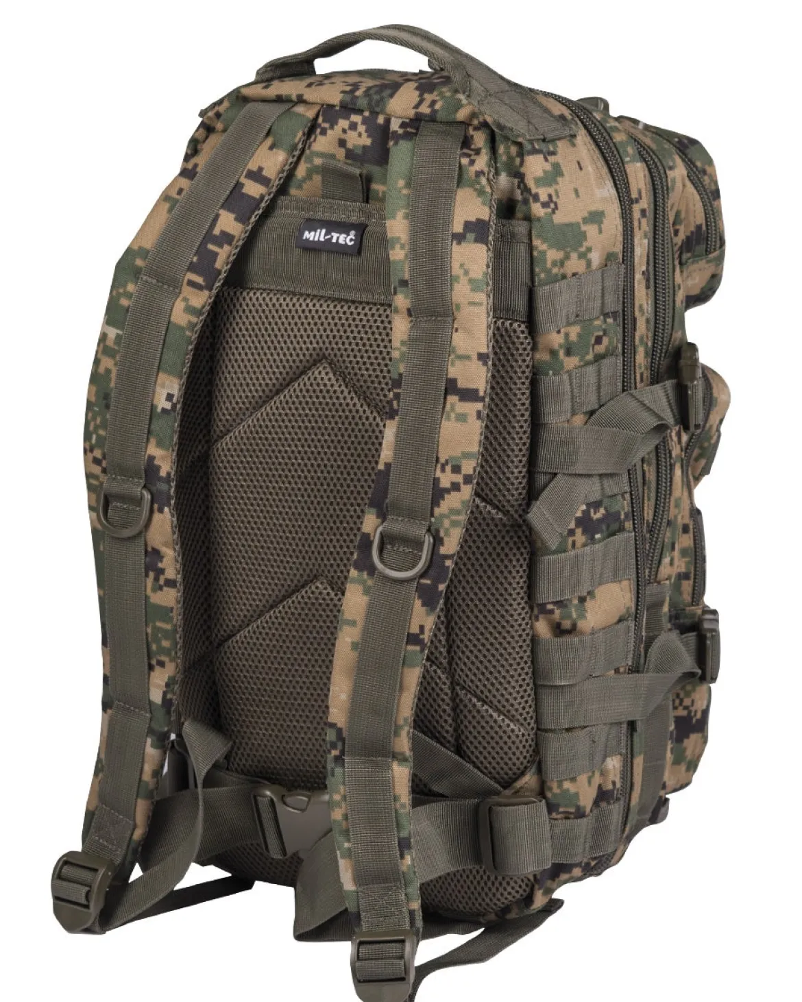 Mil-Tec US Assault Small - reppu, Digital Woodland Camo